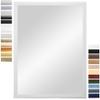 PrimeLuxe Wall Mirror 17 x 22 cm (Outer Dimensions), Pine White view 1