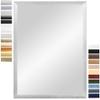 PrimeLuxe Wall Mirror 14.8 x 21 cm (Outer Dimensions), DIN A5, Alu-Criss-Cross view 1