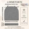 Seat Cushion 2-Pack with Ties, 43 x 42 x 3 cm, Color #7 view 2