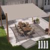 Rectangular Sun Shade Sail, 1.2 x 2 m, Khaki view 2