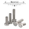 M6 Hex Bolts, Silver Stainless Steel, Fully Threaded, M6 × 40 mm, 10-Pack view 4