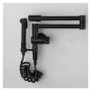 Wall-Mounted Kitchen Sink Pot Filler Faucet, Brass, 360° Rotating, Foldable, Single-Handle, Black/Gold/Chrome view 4