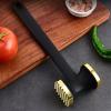 fxwtich Ergonomic Stainless Steel Meat Tenderizer Hammer, Double-Sided, Gold view 4