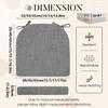 Chair Cushion, 1/2/4-Piece Set, 43 x 42 x 33 x 8 cm, Color #14 view 2