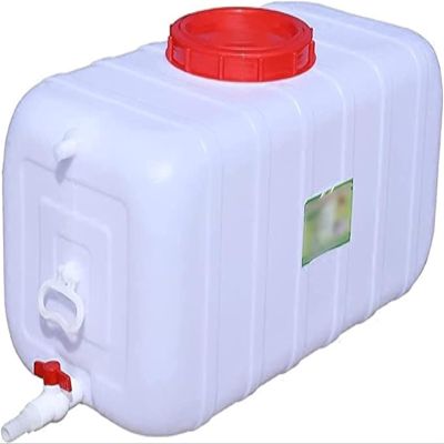 JIESOO Thickened Portable Household Water Storage Tank with Faucet for Camping, Hiking, Climbing and Outdoor Travel (300 L)