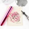 OTCRAFT 5-Piece 16.4 m x 15 cm Heat-Activated Foil, Glitter Hot Foil Rolls for Heat Foil Pen, Pink view 3
