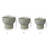 GRFIT Tall White Ceramic Flower Pot, Size L view 2