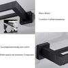 Matte Black Double-Rod Bathroom Towel Bar view 4