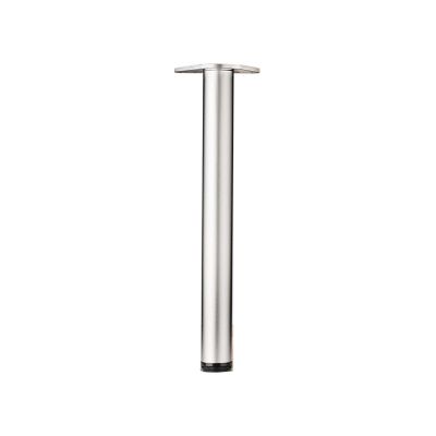 1 Adjustable Stainless Steel Furniture Leg, 105 cm, Frosted Silver