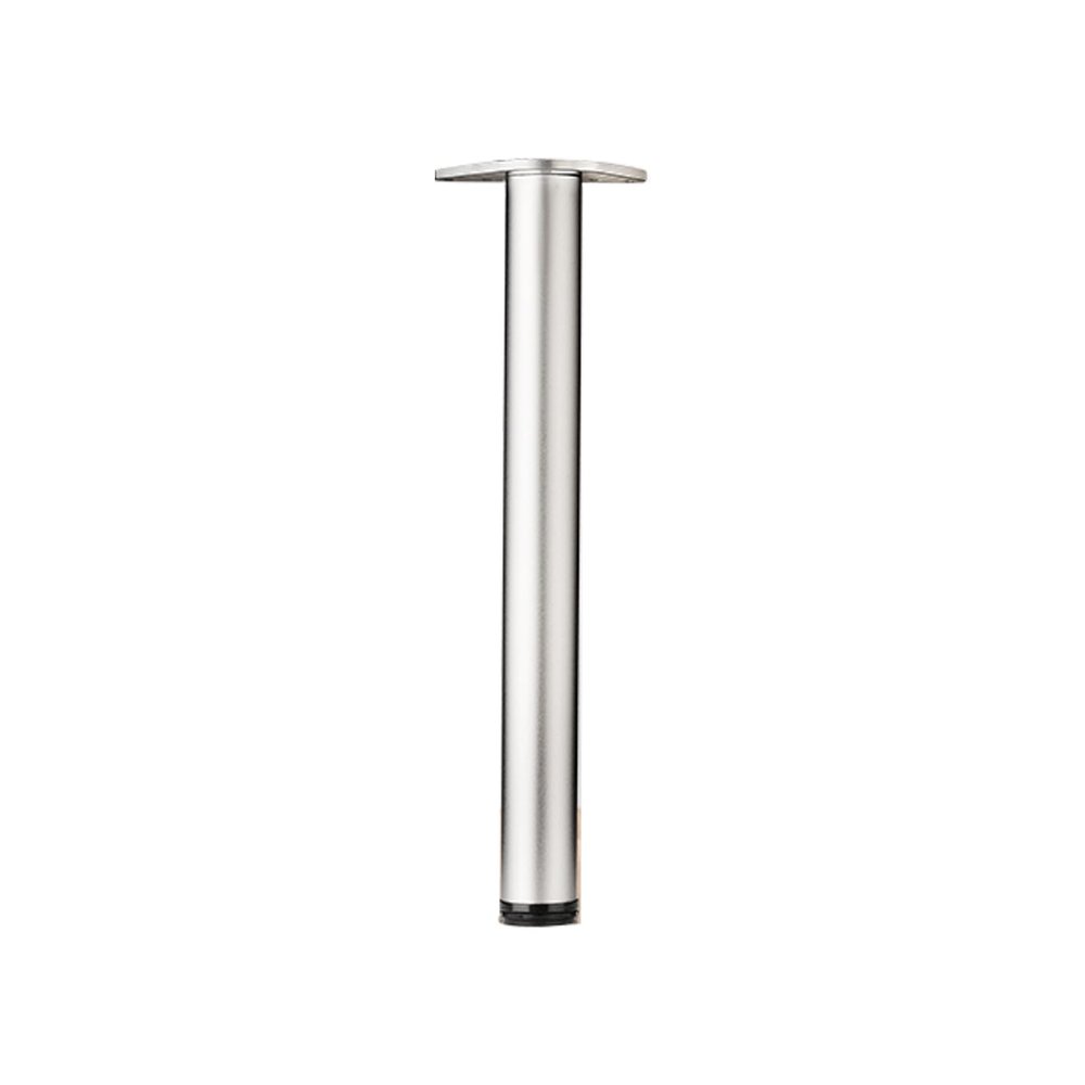 1 Adjustable Stainless Steel Furniture Leg, 105 cm, Frosted Silver