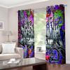 GOKSEL Graffiti Blackout Curtains, 2 Panels, 140 W x 175 H cm view 2