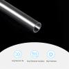 PVC/Polycarbonate Rigid Clear Round Tube, 15 mm ID, 16 mm OD, 245 mm, 5-Pack view 3