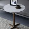 GLMGBP Modern Round Side Table with Stone Top, 40 x 50 cm view 2