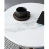 GLMGBP Modern Round Side Table with Stone Top, 40 x 50 cm view 3