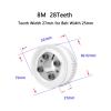 1pc 28T HTD 8M Timing Pulley, 8–32mm Bore, Keyless Bushing, for 25/30mm Wide Timing Belts view 2