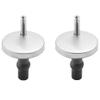 Universal Toilet Seat Hinges, 2 Quick-Release Top-Mount Stainless Steel Hinges, Replacement Set with Expansion Bolts and Screws, 45 mm Diameter (Upgraded) view 1