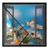 Fly Screen Mesh Curtain for Balcony/Window, 150 x 165 cm, Black view 1