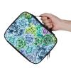 Hixingo Fabric Book Sleeve with Zipper, Succulent, 7.28 × 22 cm view 1