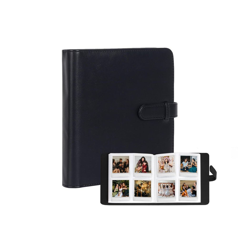 288-Pocket Square Photo Album for Fujifilm Instax Square Cameras, Black