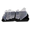 Black Fishing Tackle Box, 12.2 × 10.5 × 3.4 cm view 1