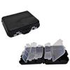 Black Fishing Tackle Box, 12.2 × 10.5 × 3.4 cm view 2