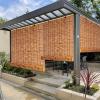 WOGTITYI Outdoor Bamboo Roller Blind, Weather-Resistant Privacy Shade, W130 × H140 cm view 1