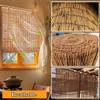 WOGTITYI Outdoor Bamboo Roller Blind, Weather-Resistant Privacy Shade, W130 × H140 cm view 4