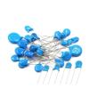 buuv 20-Piece 1 kV High-Voltage Ceramic Capacitor Set, 33 pF, 82 pF, 100 pF, 220 pF, 470 pF, 560 pF, 1 nF, 2.2 nF, 4.7 nF, 10 nF, 22 nF, 100 nF, 471, 222, 223, 471, 103 (100 nF, 1 kV, 104) view 1