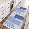 ZUZEKU Non-Slip Hallway Runner Rug, 110 x 400 cm, Light Gray-Blue view 2