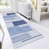 ZUZEKU Non-Slip Hallway Runner Rug, 110 x 400 cm, Light Gray-Blue view 3