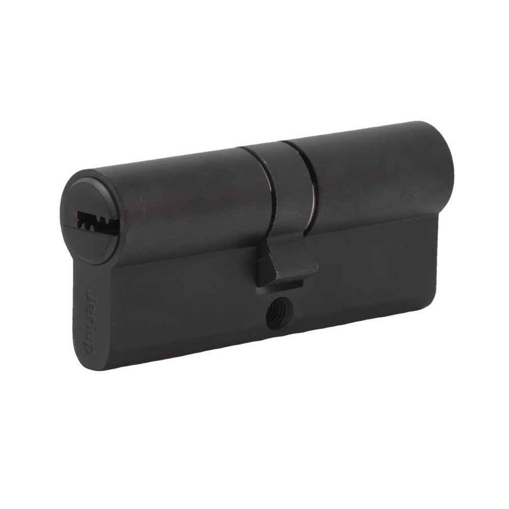 Jeriup Euro Profile Cylinder, 70 mm (30/10/30), Oil-Rubbed Bronze, with 5 Dimple Keys