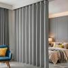 hoeflife Room Divider Blackout Curtain with Hooks, Light Gray, 457.2 x 274.3 cm (W x H) view 1