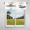 TropicalLife Black Swan Ballerina Window Valance, Rod Pocket, Girls’ Short Curtain, 132 x 30 cm view 1