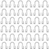 SOFPLATE 1,200 Silver-Colored Brass Wire Guards for Jewelry Making view 1