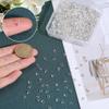SOFPLATE 1,200 Silver-Colored Brass Wire Guards for Jewelry Making view 3
