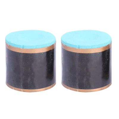 Pwshymi Cue Tip Chalk, 2 Pcs, Pool Chalk, Non-Crumbing, for Billiards Enthusiasts (Light Green)
