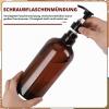 Refillable Pump Bottles, 1,000 ml, 2-Pack, Green and Brown view 3