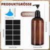 Refillable Pump Bottles, 1,000 ml, 2-Pack, Green and Brown view 4