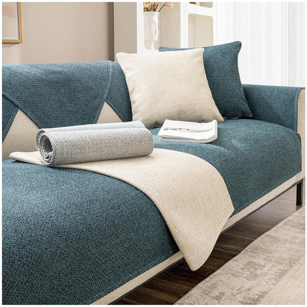 BDMFJY Sofa Cover, Dark Green, 90 x 120 cm