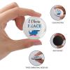 Evans1nism Glass Refrigerator Magnets, Slovenia Flag, “I Choice Peace,” 2-Pack view 2