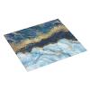 TINAIWAN Blue Marble Gold Glitter Dish Drying Mat, 18 x 16 in view 2