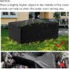 Zhadongli Art Waterproof Garden Table Cover, 120 x 80 x 90 cm view 2