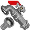 Full-Bore Outlet Tap, 3/4" Male Thread, 20 mm Hose Barb view 3