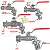Full-Bore Outlet Tap, 3/4" Male Thread, 20 mm Hose Barb view 4