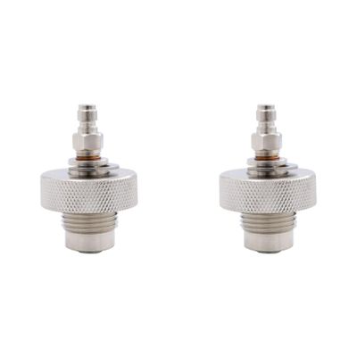 Vklopdsh 2-Pack DIN Valve Filling Adapters for Diving Air Tools, 300 Bar, External/Internal Thread, Stainless Steel