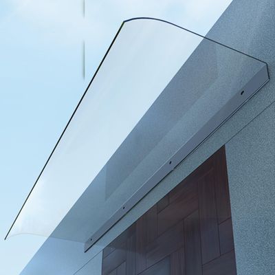 Polycarbonate Front Door Canopy, Arched Rain Shelter