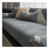 Tauzveok Chenille Sofa Cover for 3-Seater Sofas, Non-Slip Sofa Protector, Gray, 70 × 120 cm view 1
