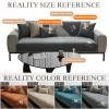 Tauzveok Chenille Sofa Cover for 3-Seater Sofas, Non-Slip Sofa Protector, Gray, 70 × 120 cm view 2
