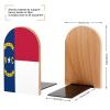 Non-Slip Wooden Bookends for Shelves and Desks, 1 Pair view 2