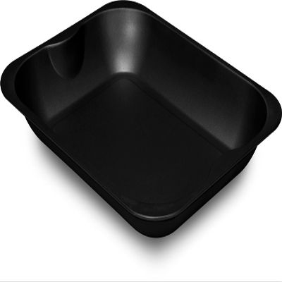 FORMEGOLOSE Roaster, 35 x 28 cm, Black Steel with Nonstick Coating